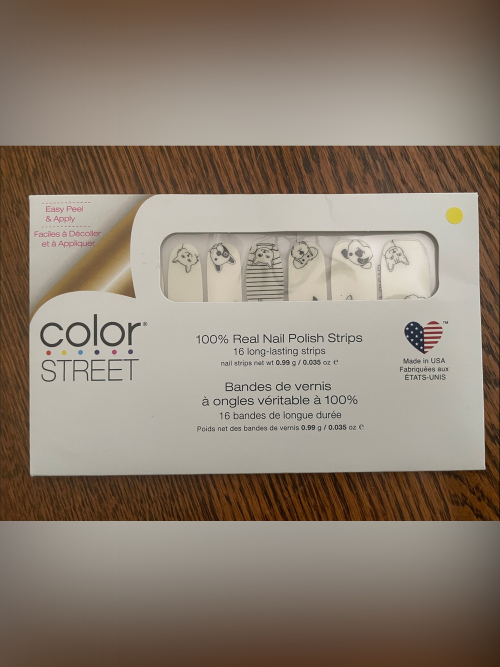 Color Street White Dog Faces Nail Polish Strips by Color Street